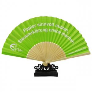 China Chinese Personalized Paper Bamboo Hand Fan Custom Printed Folding Logo on sale