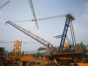 China Frequency Control 30m Jib Derrick Crane , 440V for Dismantling Inncer Climbing Construction Crane on sale