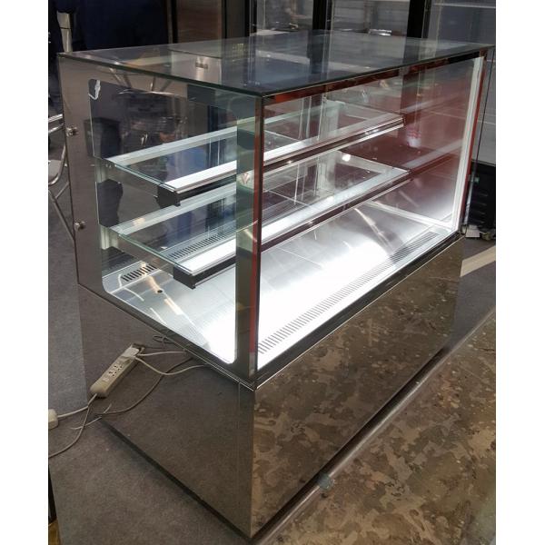 Stainless Steel Base Refrigerated Bakery Display cupcake Case