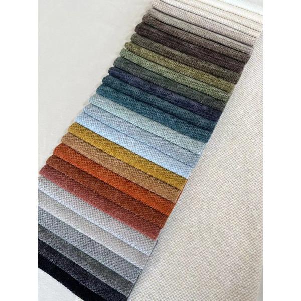 380gsm Chenille Sofa Fabric Double Faced With Knitted Technics