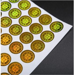  Holographic Film Self Adhesive Shipping Labels , Waterproof Roll Label Stickers Manufactures