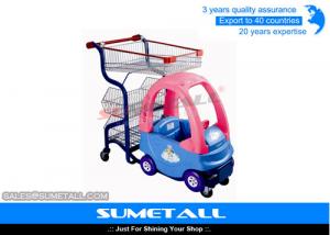  Popular Plastic Body Children Shopping Trolley With Child Car Seats For Grocery Store Manufactures