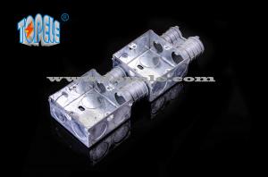  Electrical Boxes / 2-Gang British Standard Metal Conduit Box with PVC , Switch Box Manufactures