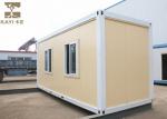 Yellow Prefabricated Container House , Shipping Container Prefab For Temporary