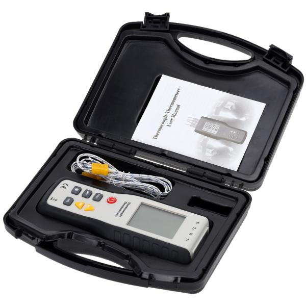 Digital K type Thermocouple Thermometer thermocouple probe sensor industrial temperature tester -200C-1372C Dual channel