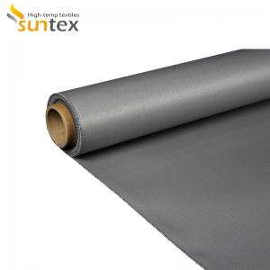 China Heat Insulation Curtain 300g/M2 High Temperature Fiberglass Cloth on sale
