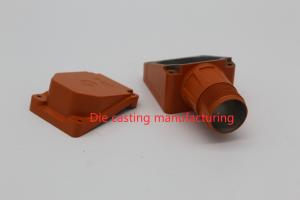 Water Pump Adapter Die Cast Mold ADC12 SKD61 Steel With Orange Painting