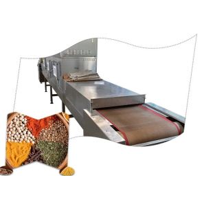  Industrial Agricultural Spice Dryer Machine Microwave Frequency With Cooling System Manufactures