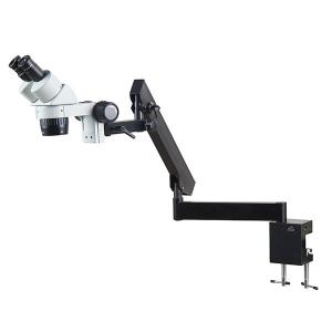 China Dual magnification dissecting microscope arculating arm stand  clamp 50mm base on sale