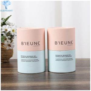  Compostable Cylindrical Paper Box With Curled Edges Silk Screen Printing Manufactures