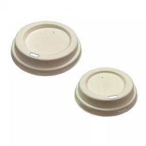  Non Smell Biodegradable Cup Lids Eco Friendly For Sugar Cane Pulp Manufactures