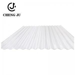 China Transparent Roofing Fiber Resin Glazed Tile Corrugated Clear PVC Sheet Roofing on sale