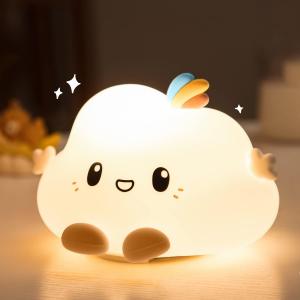  Silicone Baby Night Light Lamp Rechargeable Kids Night Light For Bedroom Manufactures