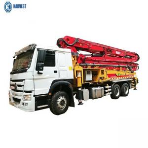  1580mm Filling Height 130m3/H HB39K 39m Truck Mounted Concrete Pump Manufactures