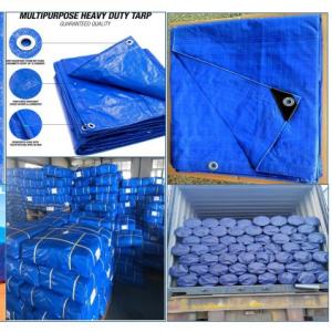 China Multi Purpose PE Tarpaulin Heavy Duty Plastic Tarpaulin Blue PE Tarp on sale