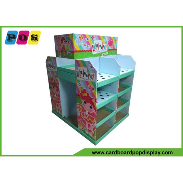 Half Pallet POP Retail Cardboard Displays , Full Printing Floor Display Stands PA040