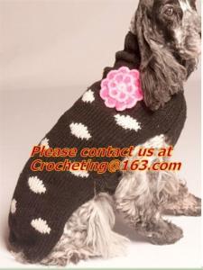 China winter turthleneck Knit Pet dog sweater, pet dog clothes free knitting pattern, dog sweate on sale