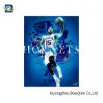 Colorful 3D Lenticular Poster Printing For NBA Advertising 50 * 71cm