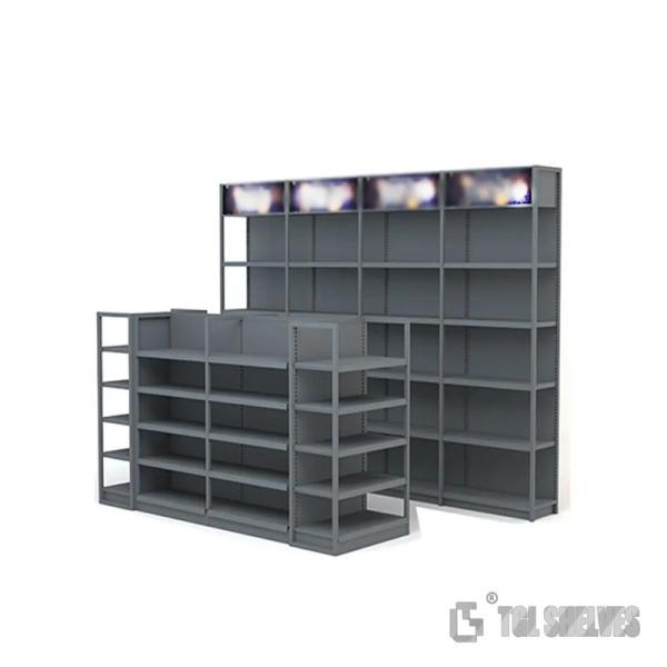 New Type OEM Convenience Store Display Shelves Gondola System