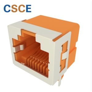 Female 8 Pin Shielded RJ45 Jack For Network Device