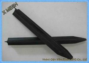 China 1.85kg /M Steel Star Pickets , Y Star Picket Hot Dipped Galvanized / Traditional Black Bituminous Coated on sale