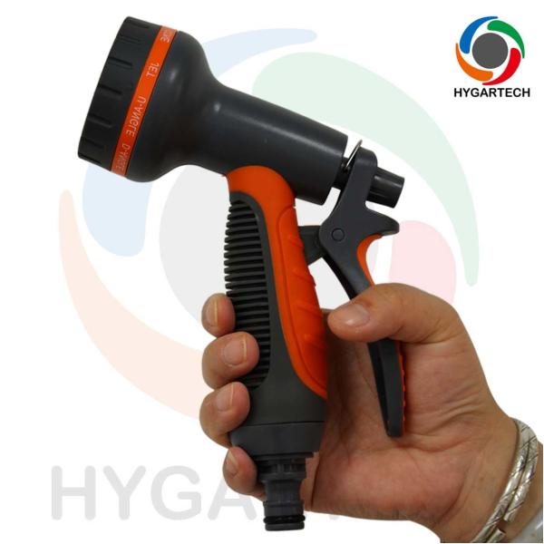 Garden Plastic 8 Function Spray Hose Nozzle With Click Quick Connect For Gardening And Horticulture Irrigation