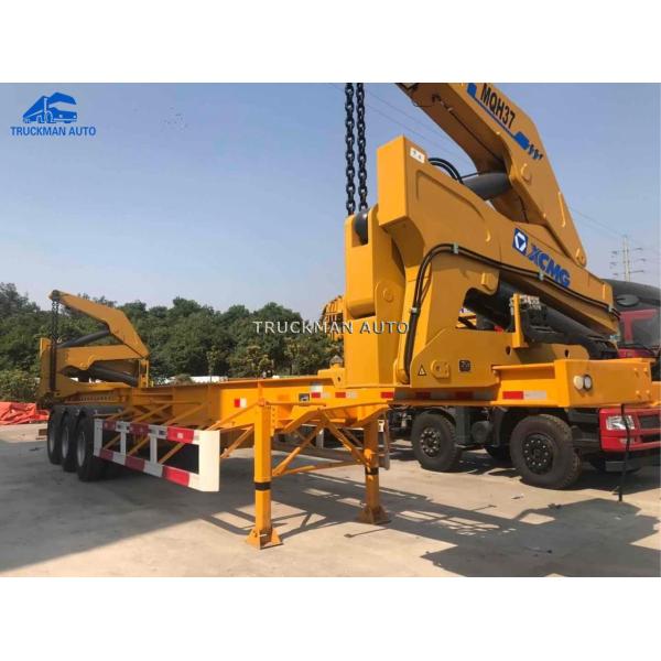 37 Tons 40ft Sideloader Trailer Mechanical Suspension With Self Loading Capacity