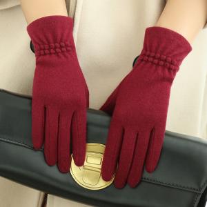  Fashion Red Women OEM Super Warm Winter Gloves Sensitive Screen Touch Cycling Manufactures