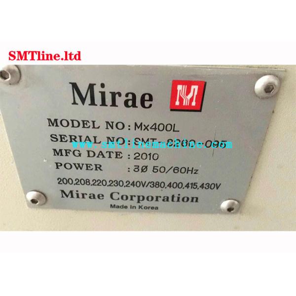 Mirae MX400L MX200L Assembly Line Accurate SMT Pick And Place Machine With 1 Year Warranty