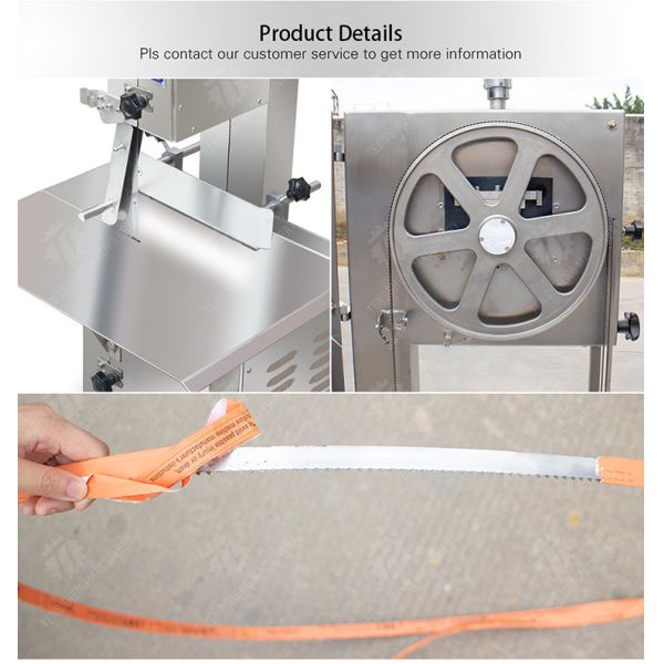 Adjustable Saw Blade Meat Processing Machine positioning plate Breakdown boneless Electric