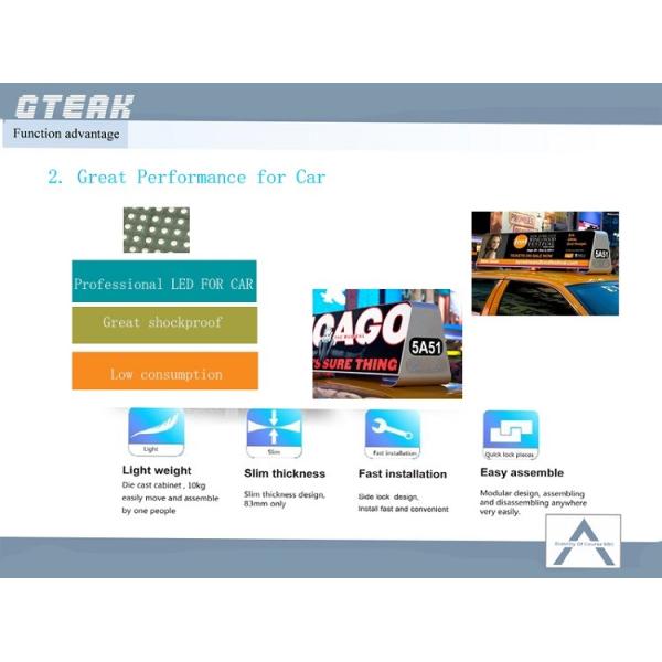 hot new products taxi top led display for advertising
