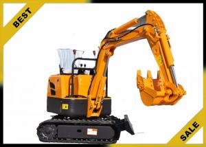  800kg Crawler Hydraulic Excavator 340mm Bucket Width , Road Digging Machine For Farm Use Manufactures