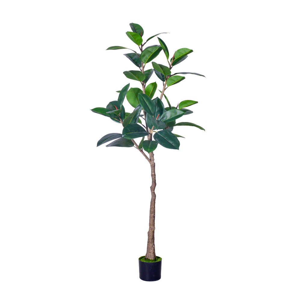 China Indoor Outdoor Decor Fake Tree In Pot Plastic Plants Artificial Tree Faux Rubber Tree​ For Home Decor Office Living Room on sale