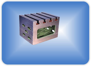 Durable Cast Iron Cube Box 12''L X 10''W X 9''H T Slotted Plate Stable Performance