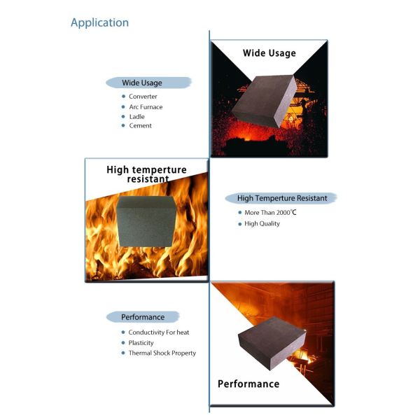 Fused Rebonded Magnesia Refractory Brick For RH Furnace