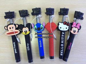  Wholesale Cartoon Wired Selfie Stick Monopod, without bluetooth design Manufactures