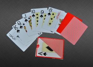 China Home Plastic Coated Playing Cards , 100% Plastic Custom Playing Cards PMS Color on sale