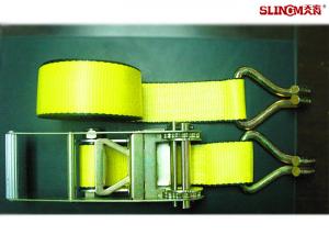 China 5000 LBS Heavy Duty Trailer Straps 4 Inch 30 Feets Easy To Use With Wire Hook on sale