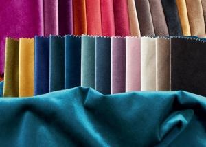  Plain Solid Velvet Sofa Curtain Fabric Dyeing Silk Velvet Fabric 330gsm Manufactures