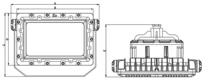 ATEX/IECEx-Waterproof Explosion Proof LED Flood Light for Hazardous Locations – 50W / 150W / 200W Industrial Work Lighting