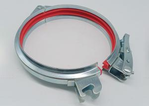  Rubber Sealing Ring Dust Removal Flange 120mm Galvanized Pipe Clamp For Connection Manufactures