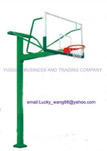 China Buried square tube basketball stand -outdoor training type YGBS-006XY on sale