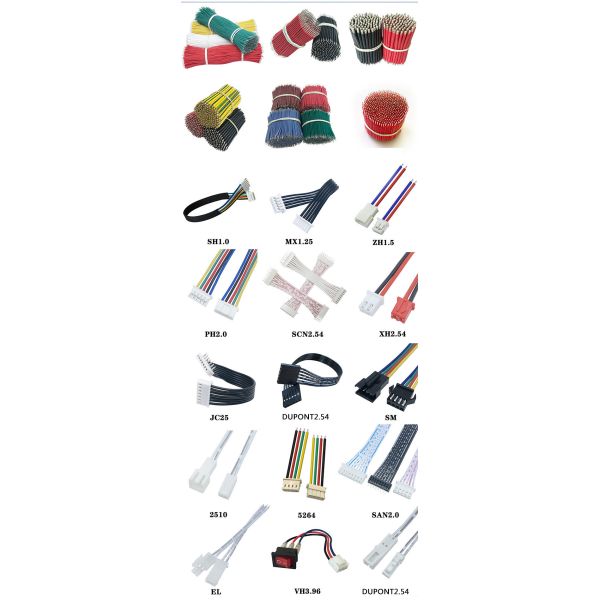 molex 3.0 43025 1*2P to 2*1P cable assembly 1007 20AWG with tape wire harness