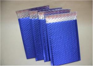 China Blue Metallic Decorative Bubble Mailing Envelopes For Courier Company Using on sale