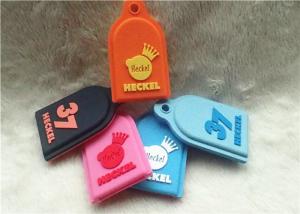 China SGS Personalized Promotional Gifts / Multi - Colored Embossed Or Debossed Silicon PVC Keychain on sale