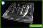 PVC Clear Plastic Cosmetic Trays Embossing Printing , Transparent Cosmetic Trays
