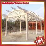 super durable public wood look alu sunshade garden park aluminium aluminum alloy