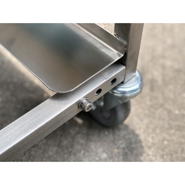 RK Bakeware China-Mackies Flatpack Z Frame Nesting Stainless Steel Trolley For Bakery Production