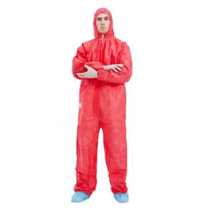 China Type 4/5/6 Disposable Protective Coverall With Shoe Cover on sale