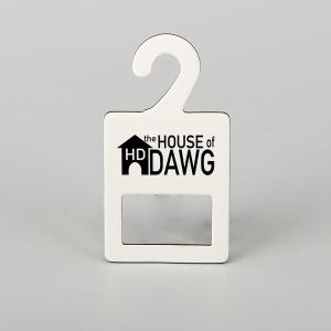 China Custom 49mmx90mm Paper Display Hangers For Pet Collar on sale